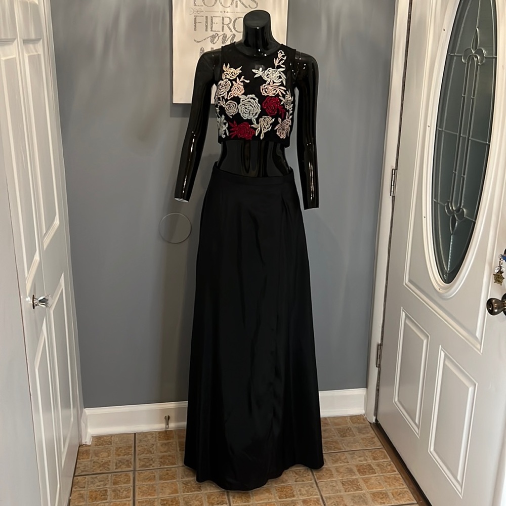 Embroidered 2-Piece A-line Gown by Xcape